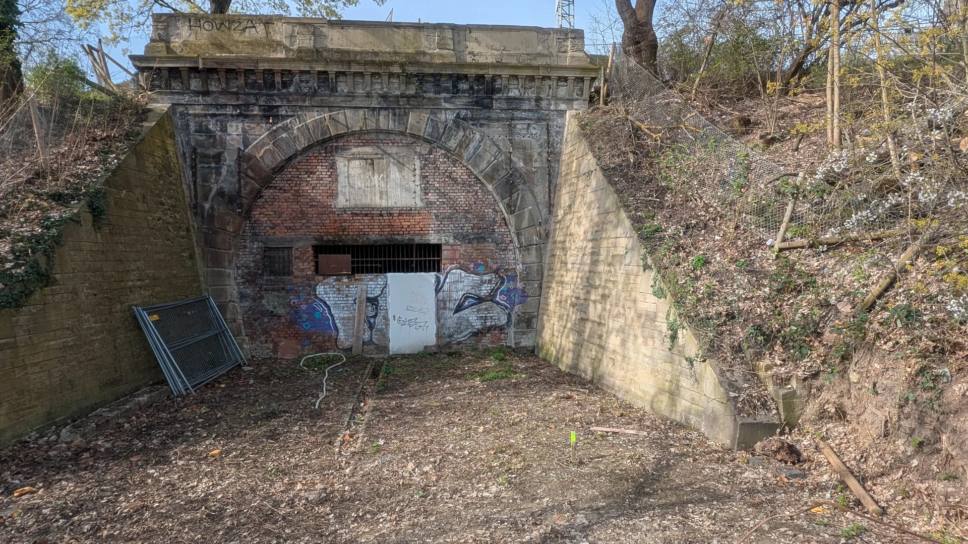 Das restaurierte Portal des ersten Rosensteintunnels.
